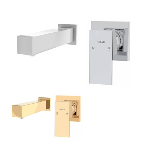 ملزومات شیر روشویی توکار کلار مدل فلت لاکچری - Image 1