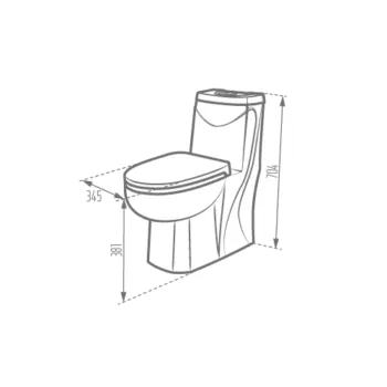 توالت فرنگی مروارید مدل دیاموند 66 - Image 2