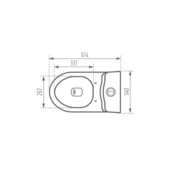 توالت فرنگی مروارید مدل ورونا 61 - Image 2