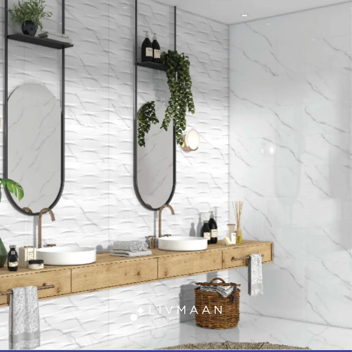 سرامیک 90*30 کارارا ساده سفید سرام نگار - Image 2