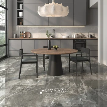 سرامیک 120*60 نانو پولیش استنلی طوسی تیره بیستون - Image 2